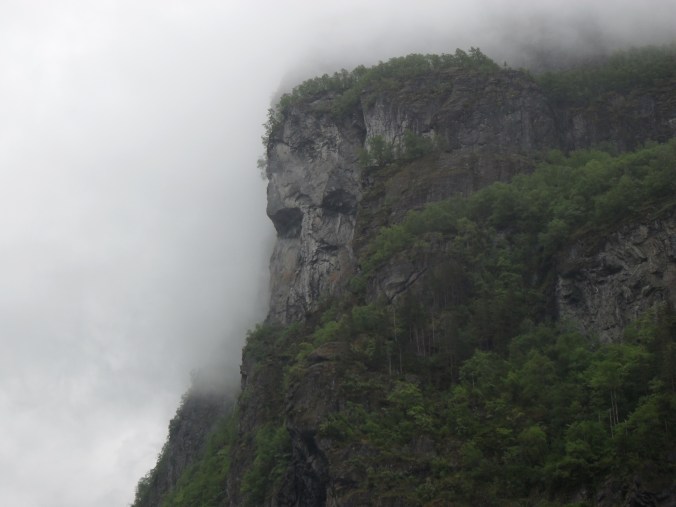 Trollgesicht im Geirangerfjord, Copyright: Sabine Heumann